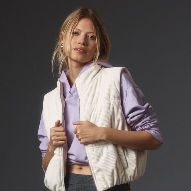 Corduroy Puffer Vest