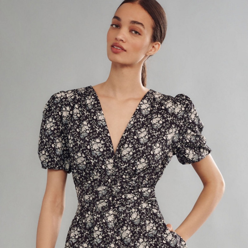 The Katerina Button-Front Romper