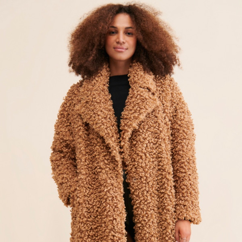 Caramel Colored Teddy Jacket