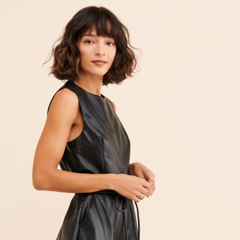 Natalie Vegan Leather Dress