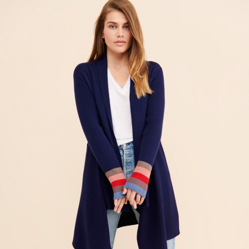 Navy Blue Cardigan Coverup
