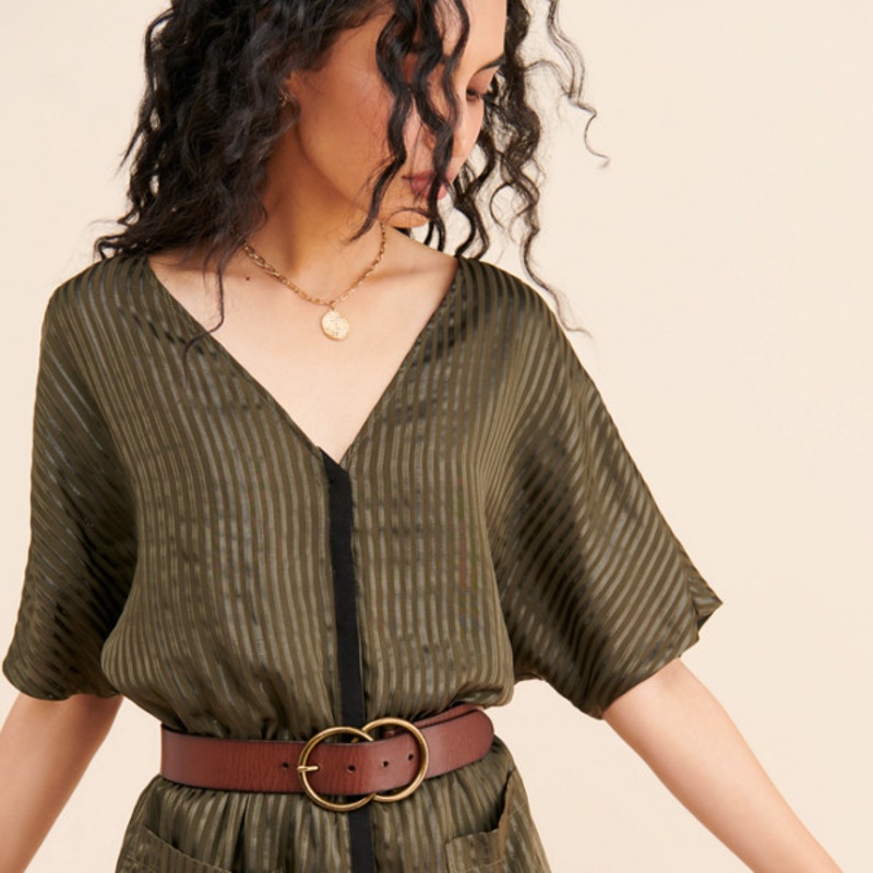 Silk Utility Jumpsuit
