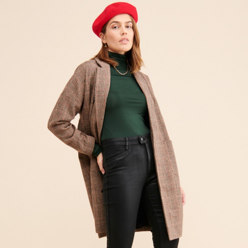 Claudine Coated Crop Flare Jeans