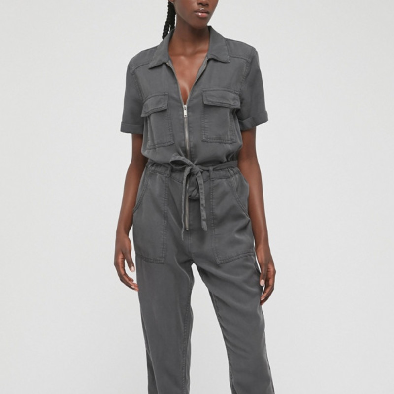 Victory Zip-Front Coverall Jumpsuit