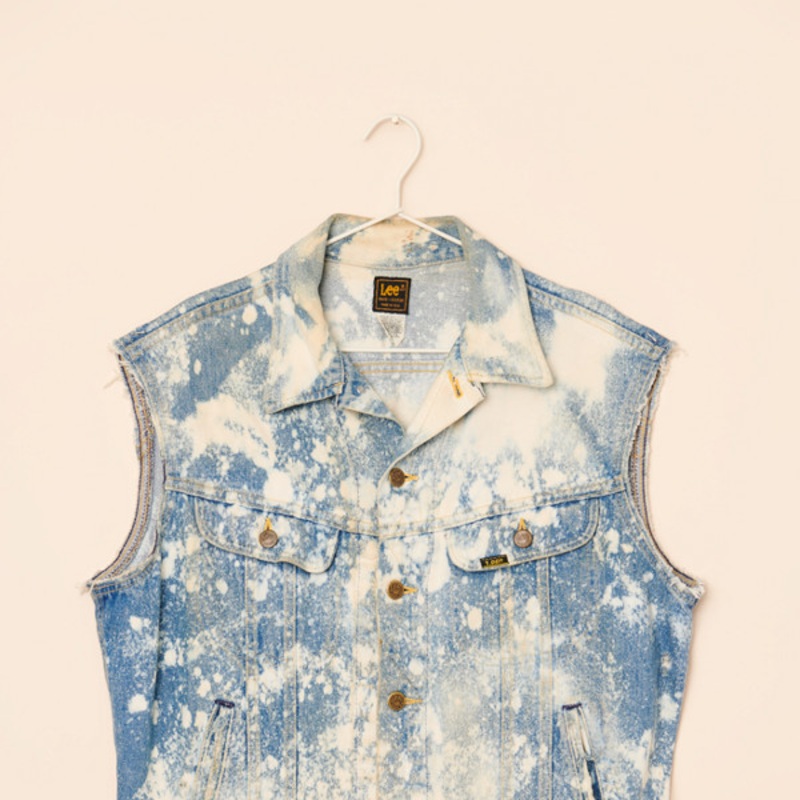 Vintage ’80s Lee Bleach Splatter Vest
