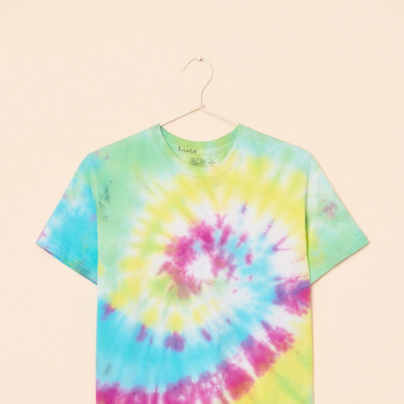 Vintage Tie-Dye Purple Spiral Tee
