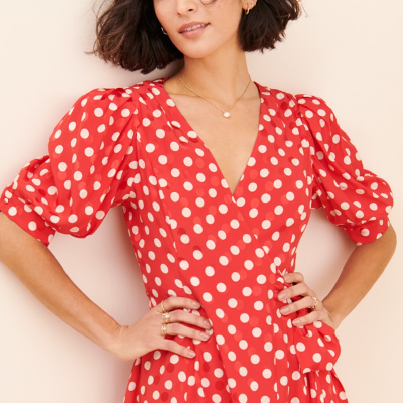Anna Polka Dot Dress