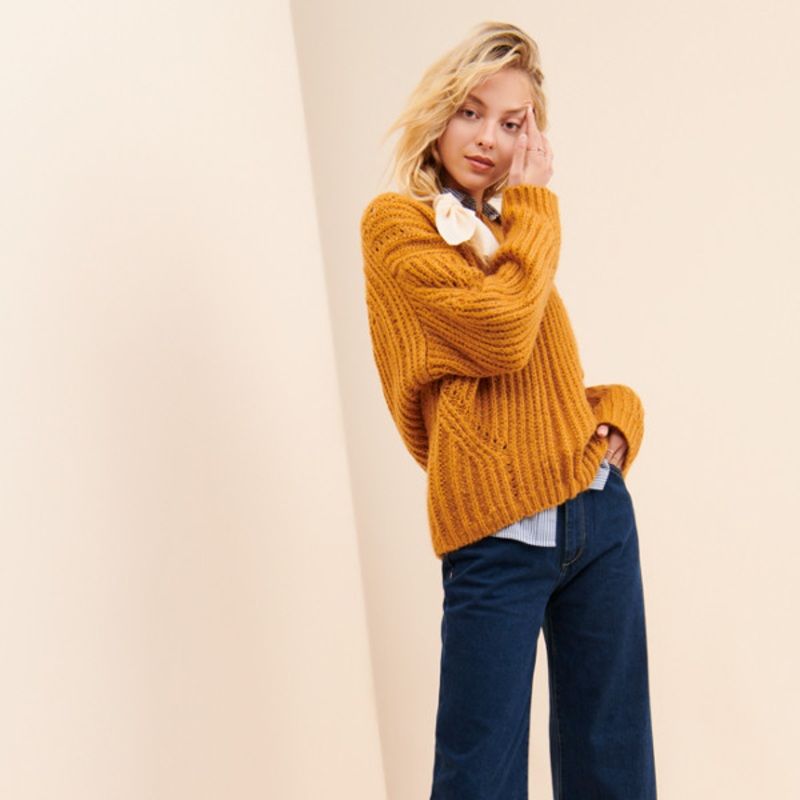 Hepburn Cropped Wide-Leg Jeans