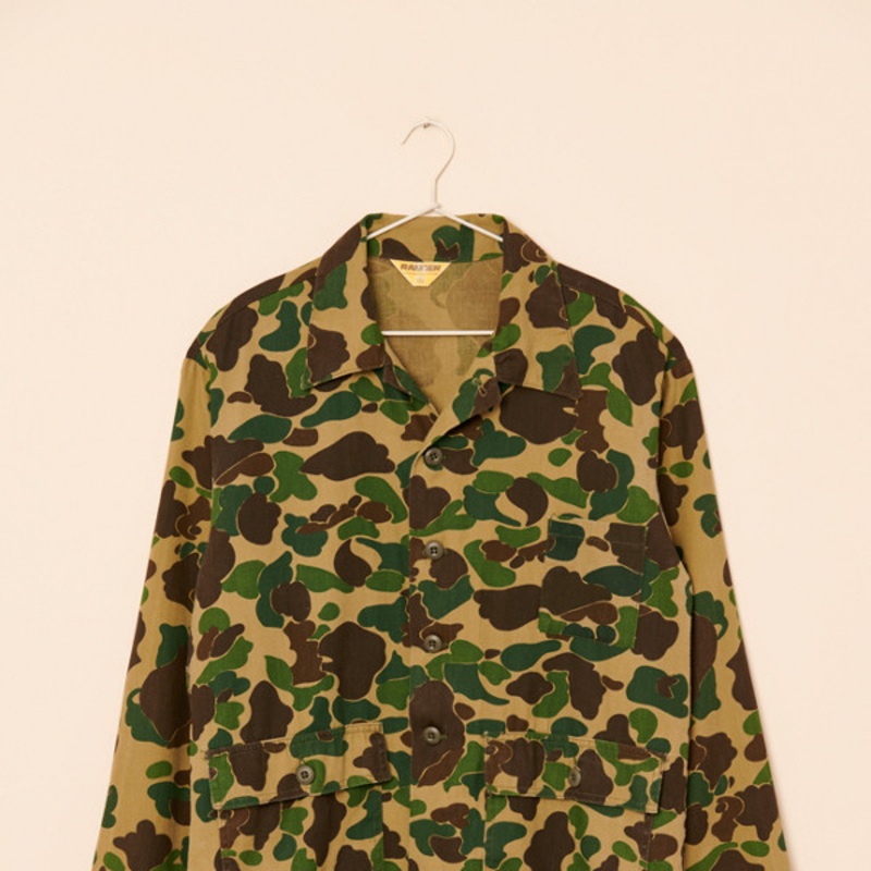 Vintage Camo Shirt Jacket