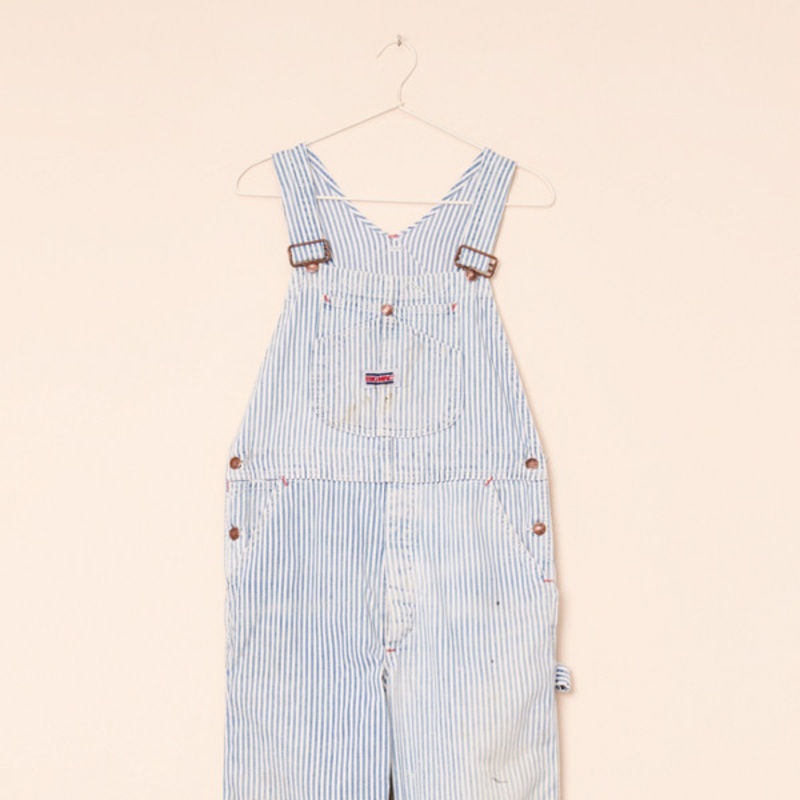 Vintage Hickory Stripe Overalls