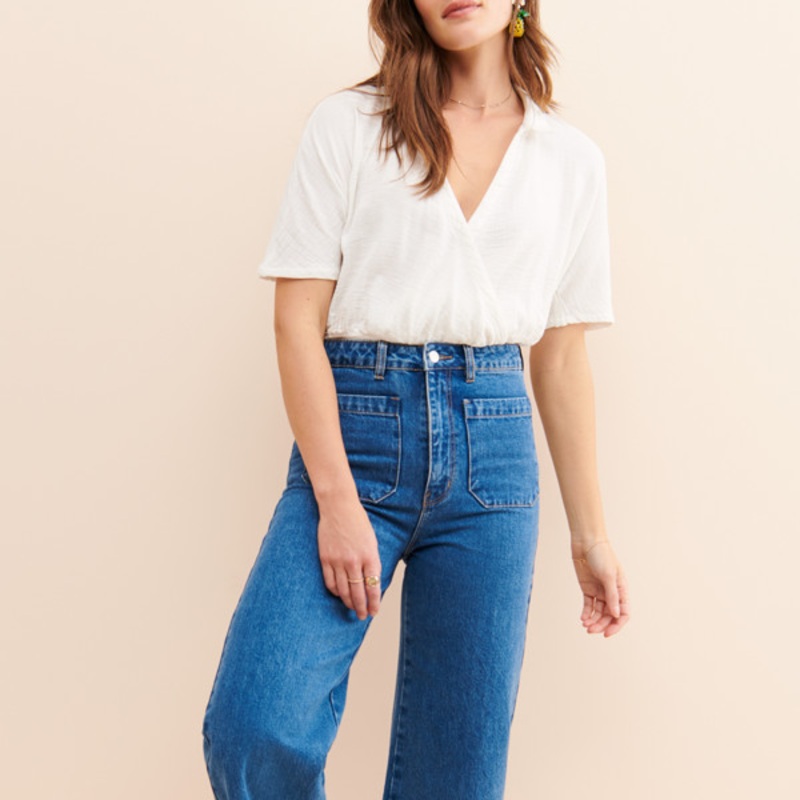 High-Rise Sailor Jeans