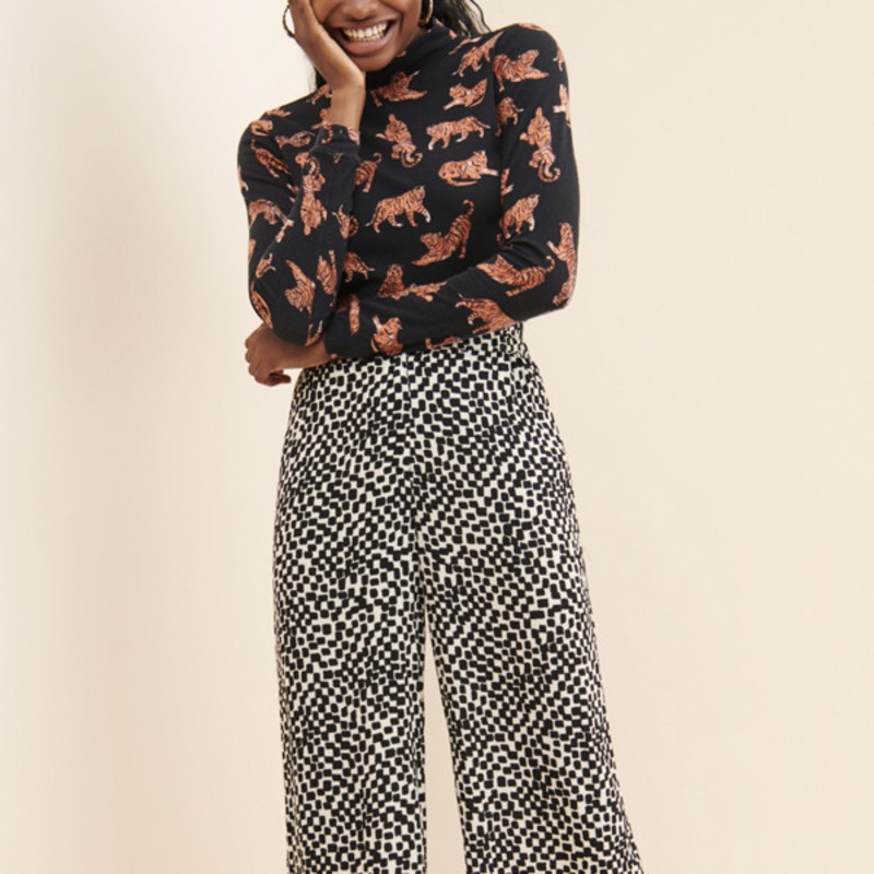 Irregular Checks Trousers