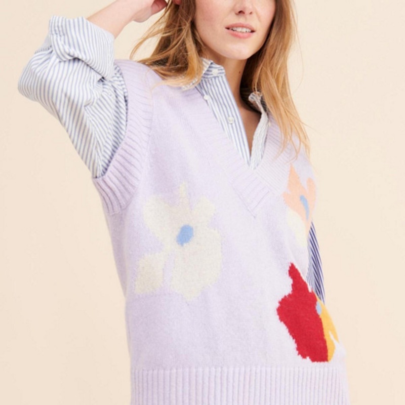 Bloom Knit Sweater Vest