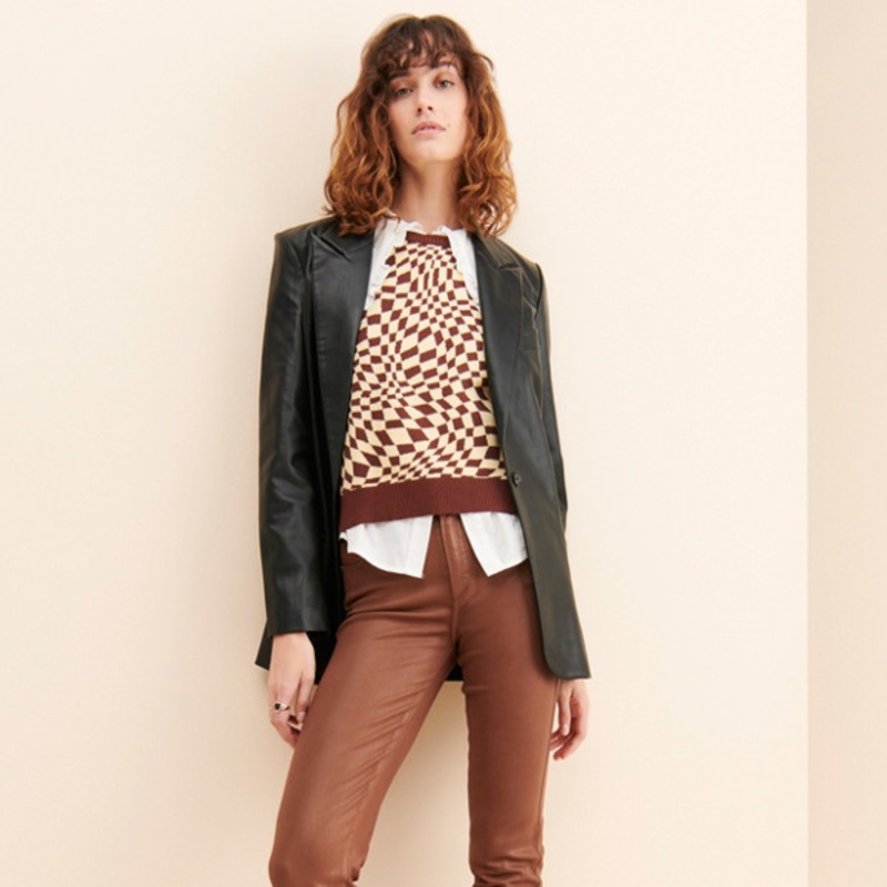 Cindy Luxe Coated Jeans