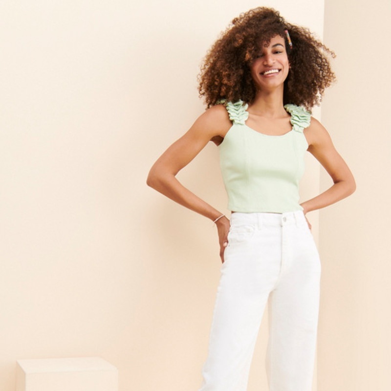 Hepburn High Rise Wide Leg Jeans