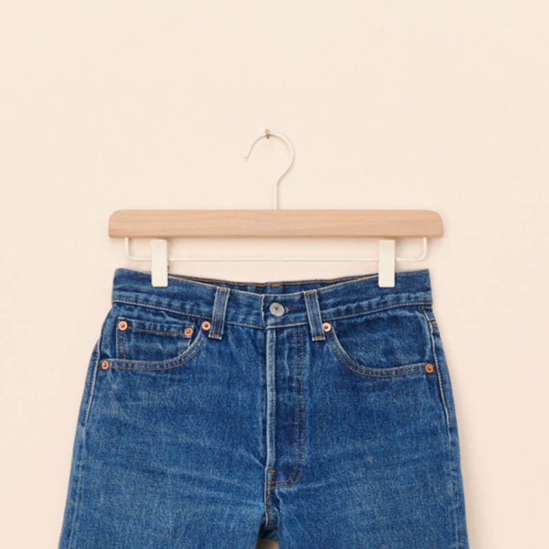 Vintage Dark Wash Cut-off Shorts