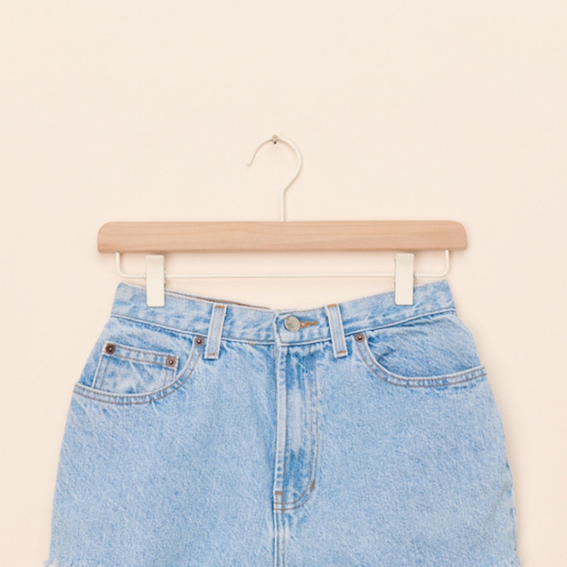 Vintage Studded Denim Shorts