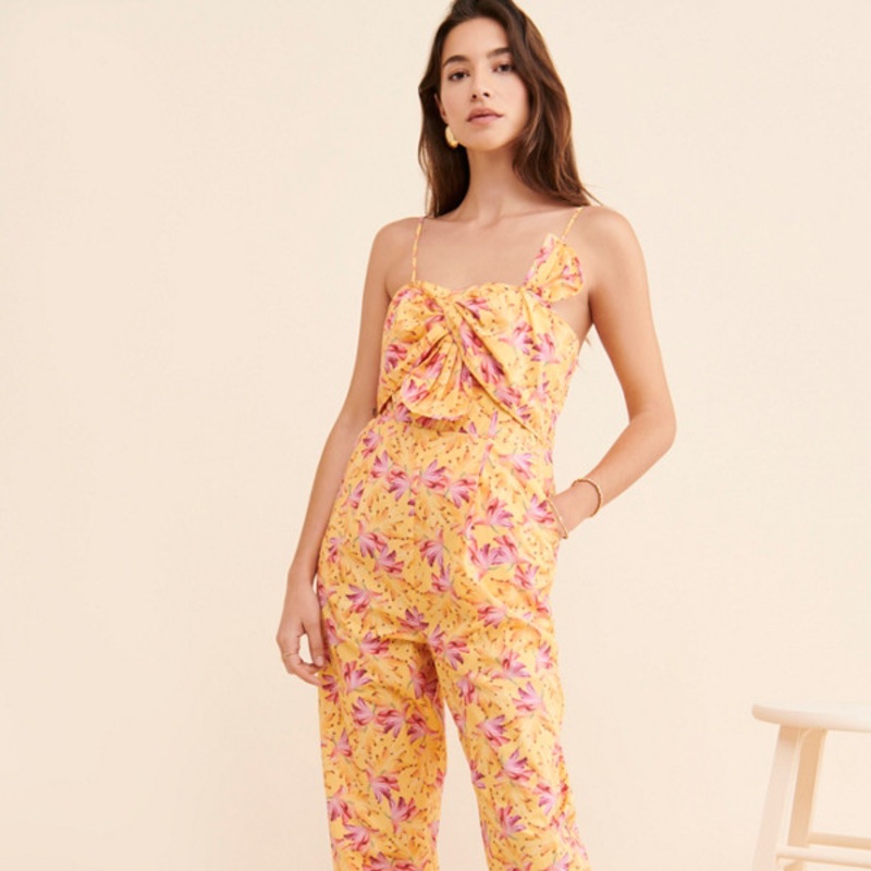 Banana Sunshine Bow Jumpsuit