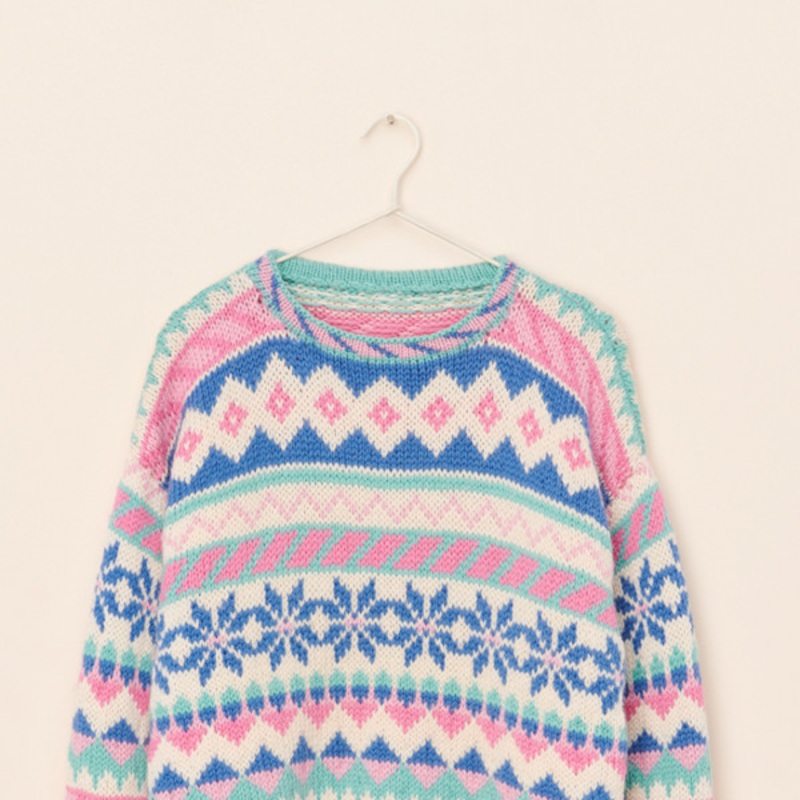 Vintage Cotton Candy Sweater