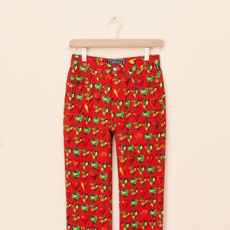 Vintage Versace Hearts Jeans