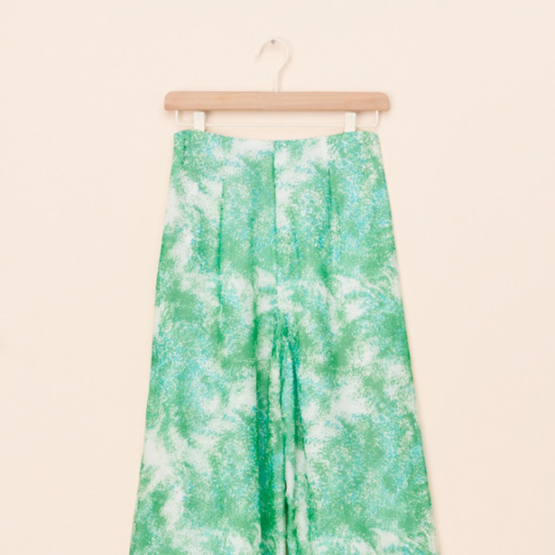 Vintage Watercolor Printed Pants