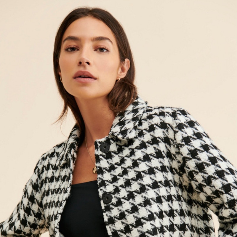 Billie Houndstooth Jacket