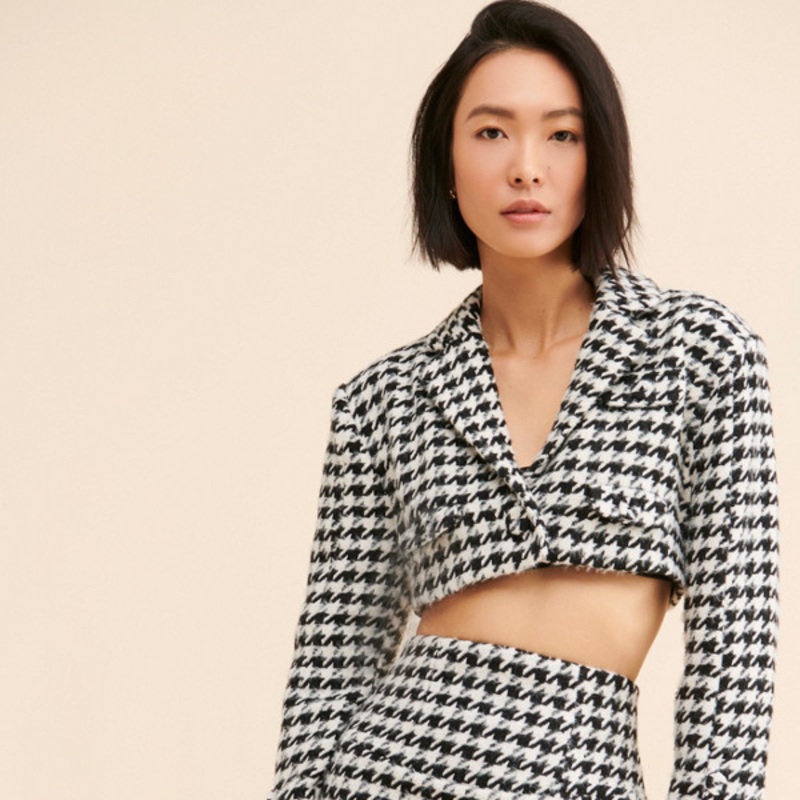 Bonnie Houndstooth Mini Skirt