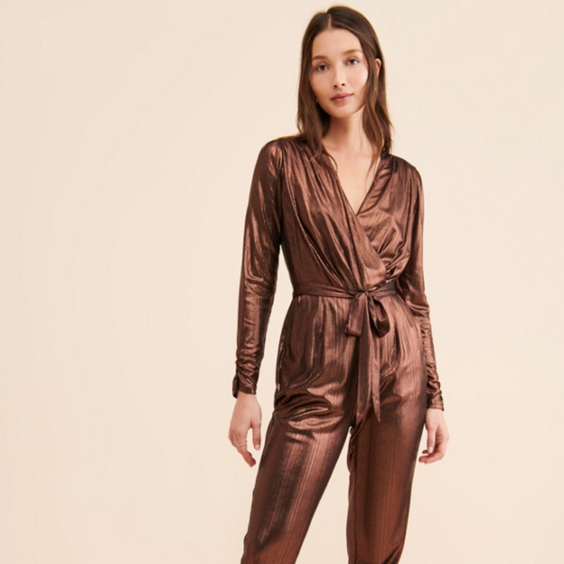 Lexi Metallic Knit Jumpsuit
