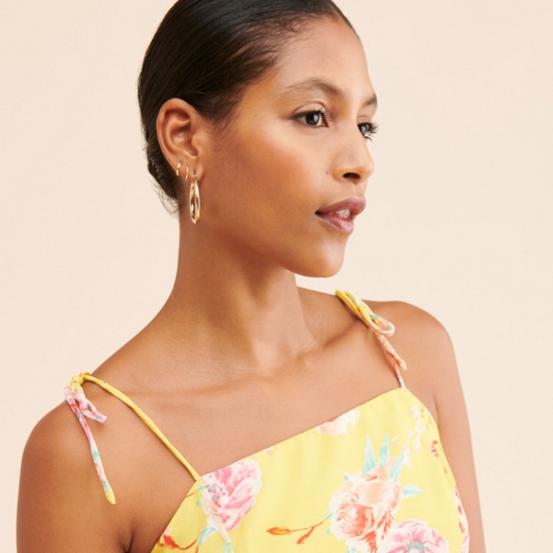 Floral Tie Strap Cami