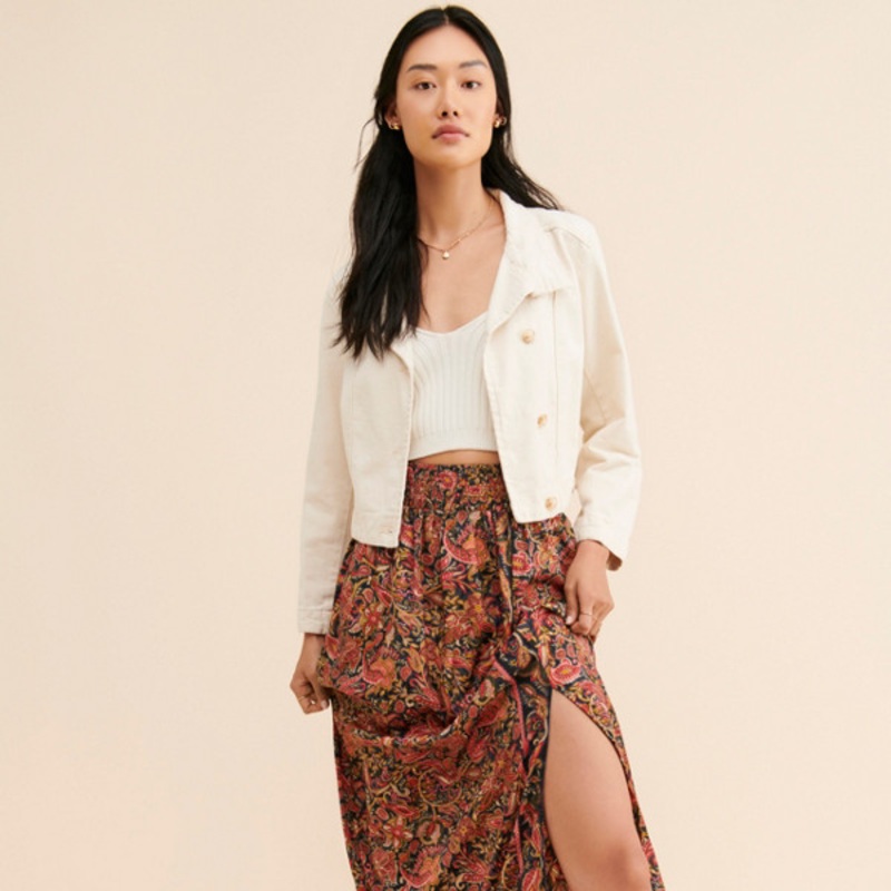 Venetian Paisley Maxi Skirt