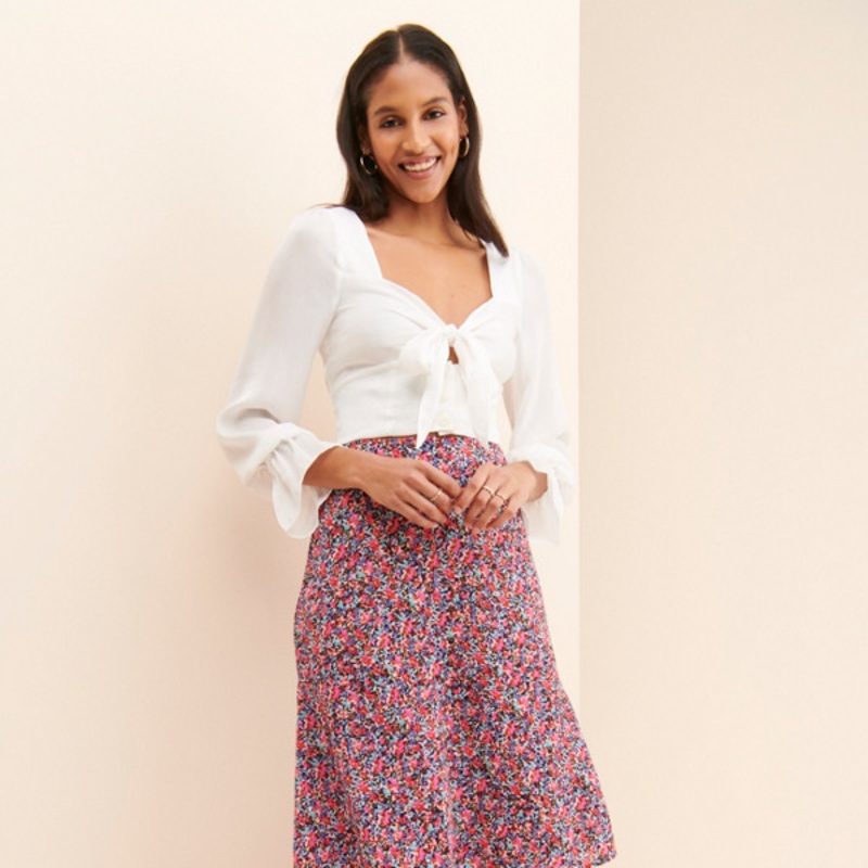 Serene Tiered Midi Skirt
