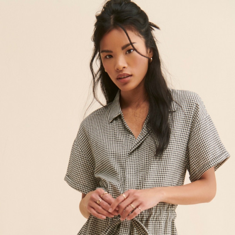 Nemesio Gingham Romper