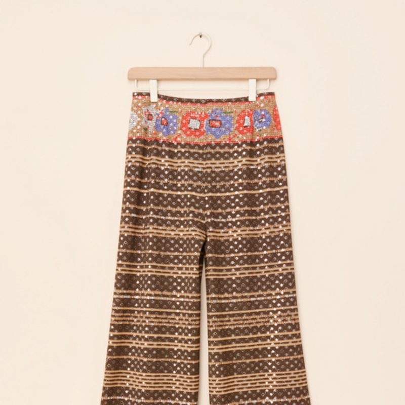 Vintage Geo Wide Leg Pants
