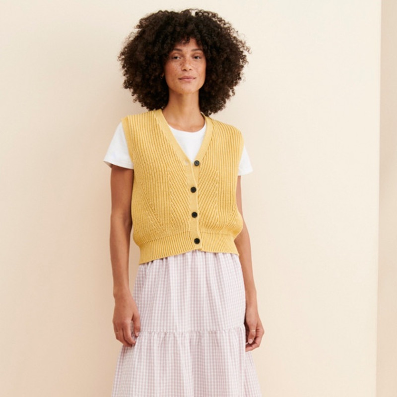 Tiered Gingham Maxi Skirt