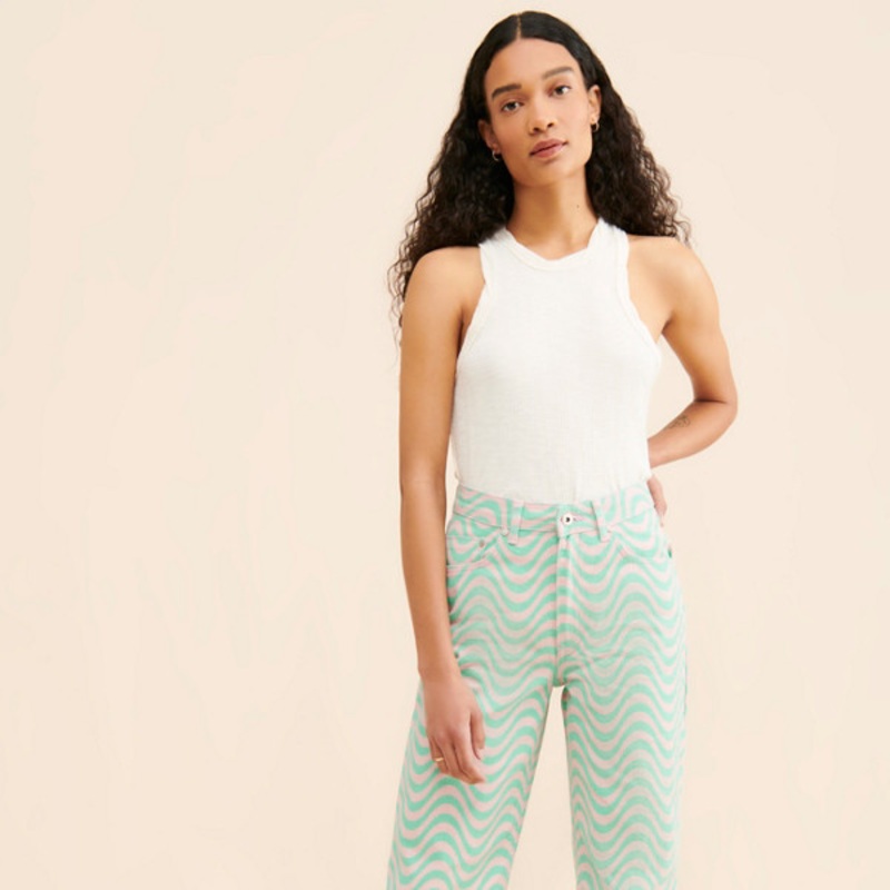 High Rise Wave Jeans