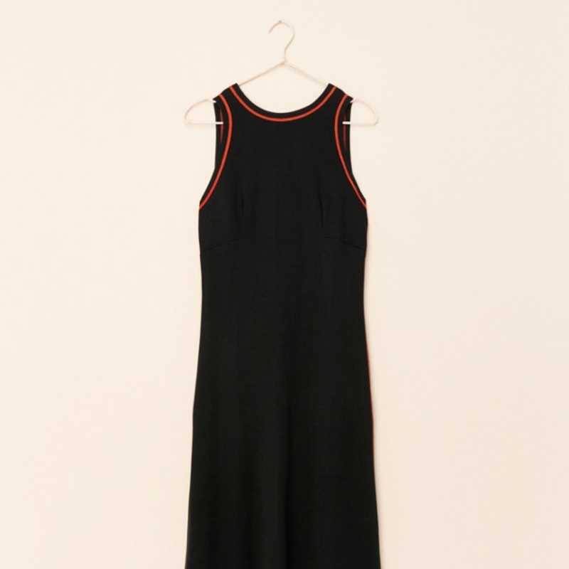 Vintage 70s Knit High Neck Sport Maxi