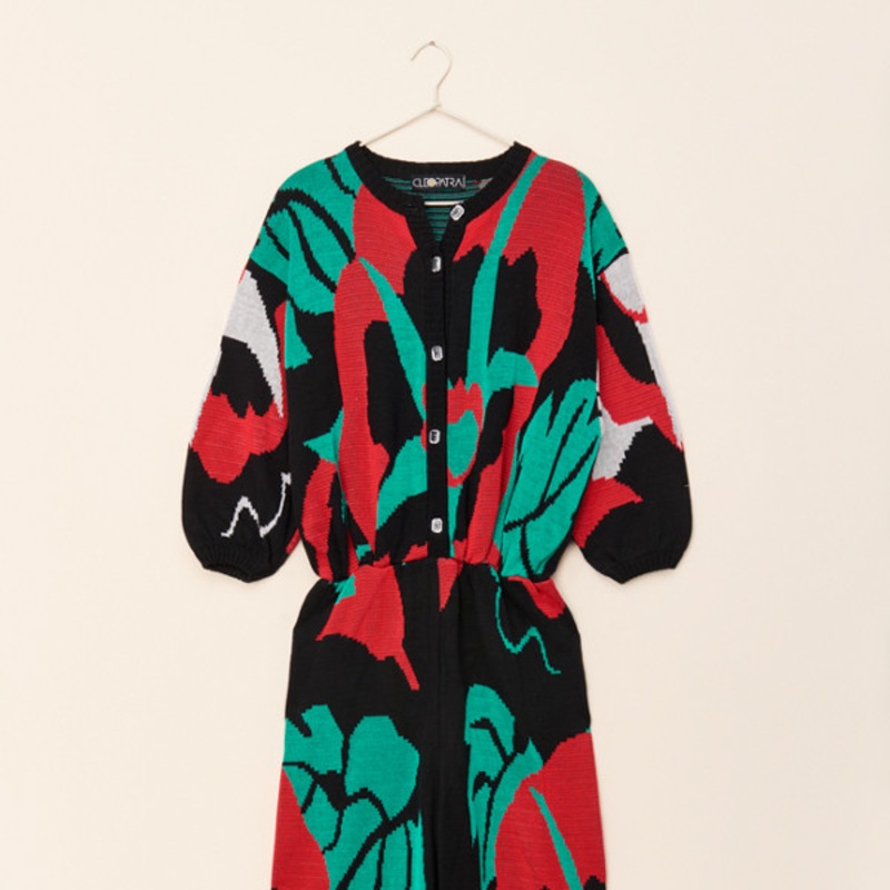 Vintage Cleopatra Knit Jumpsuit