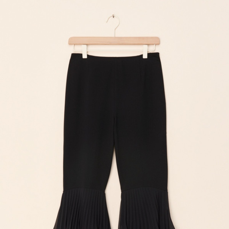 Vintage Escada Tiered Ruffle Wide Pants