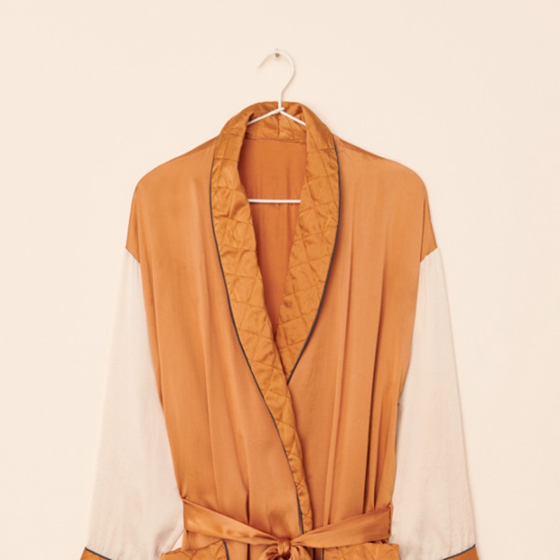 Vintage Colorblock Duster