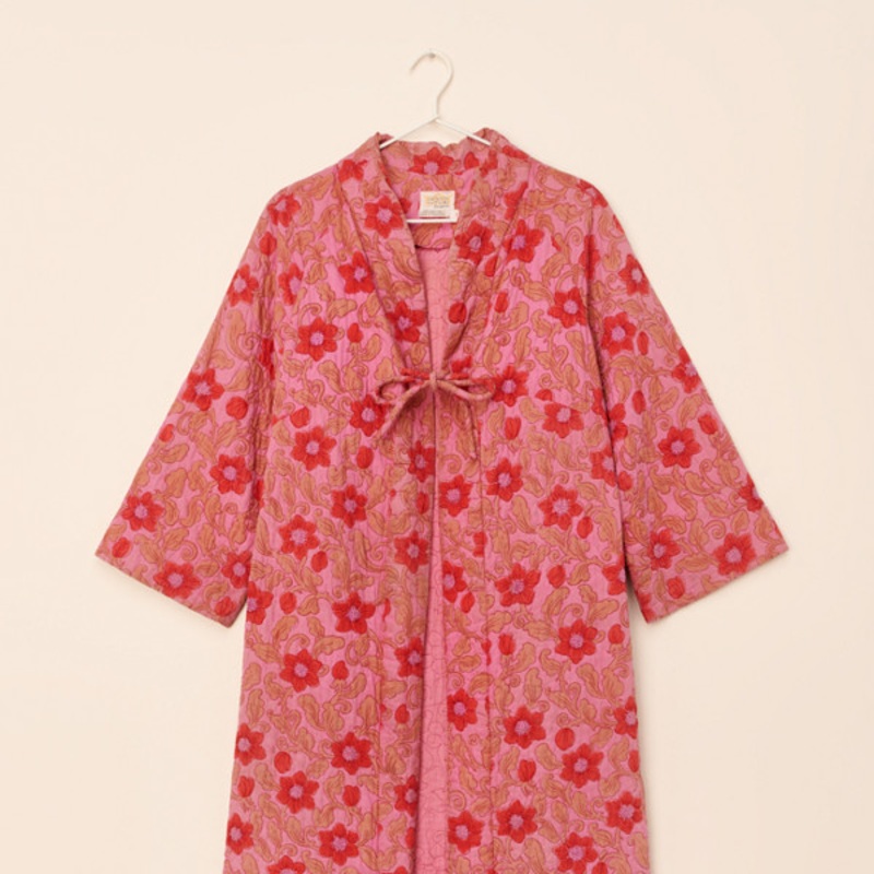 Vintage Design Floral Duster