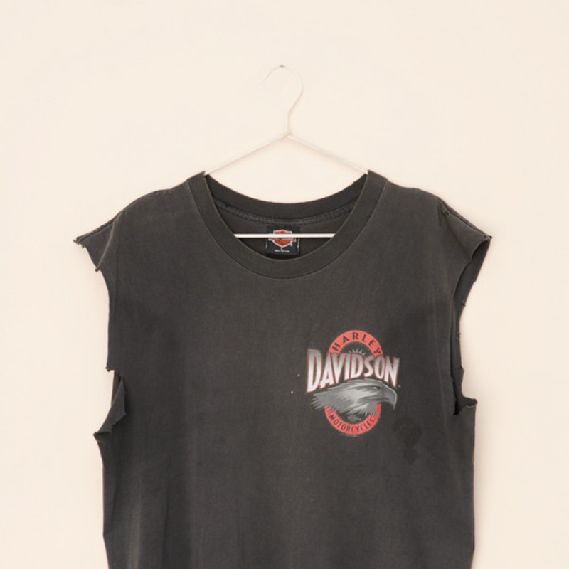 Vintage Harley Davidson Cut Off Tee