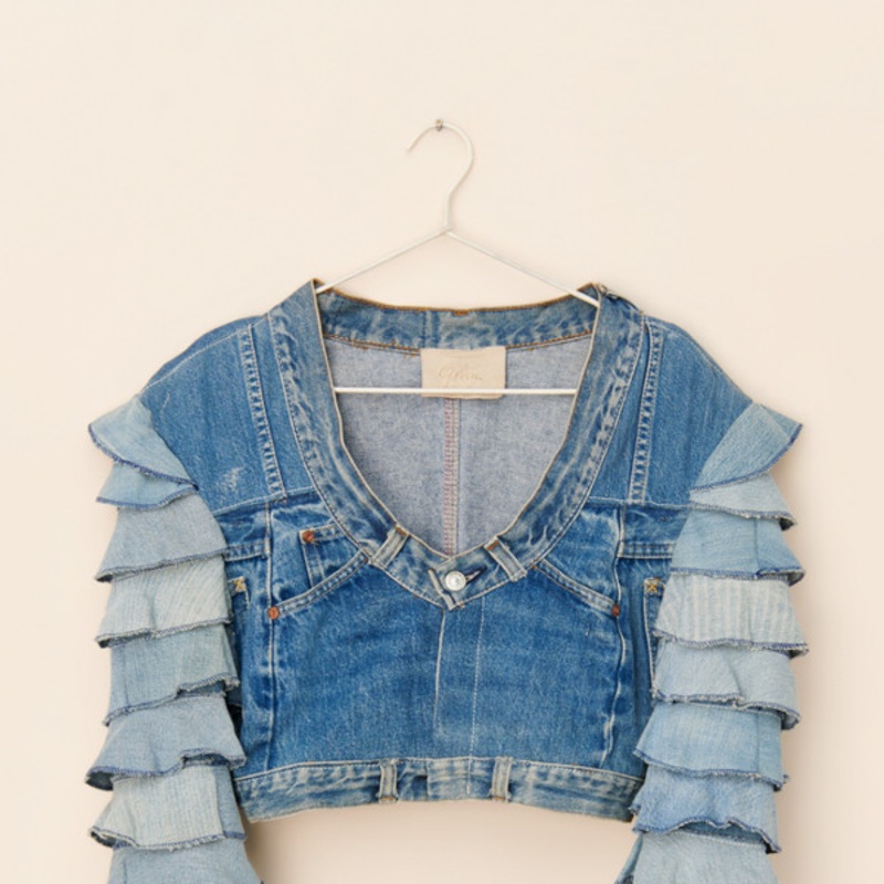 Vintage John Fashion Layered Denim Jacket
