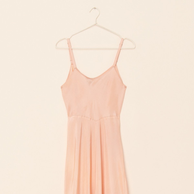 Vintage Seam Detailed Slip Dress