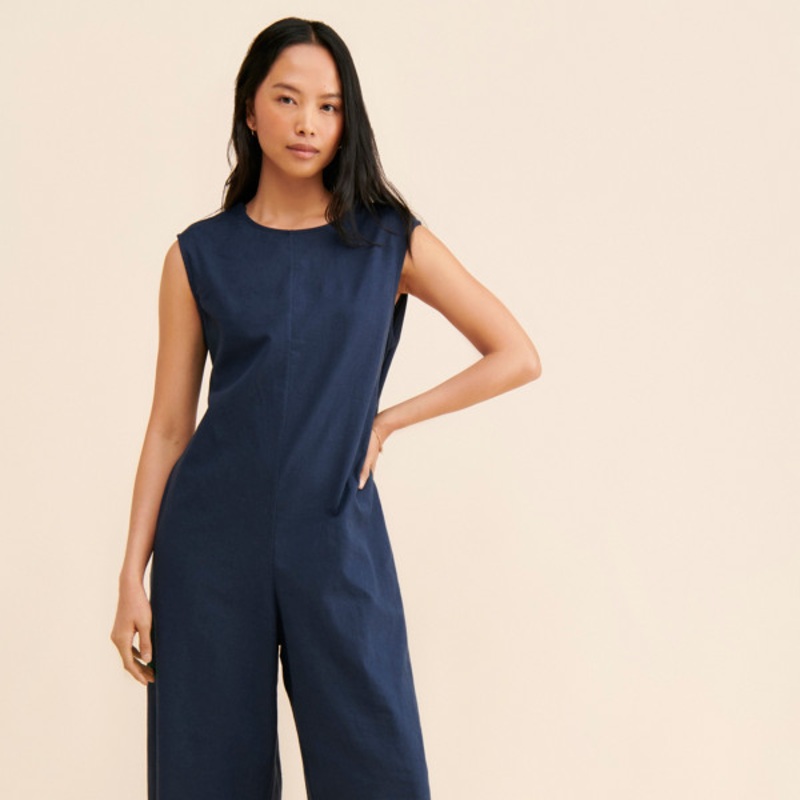 Back Drawstring Jumpsuit