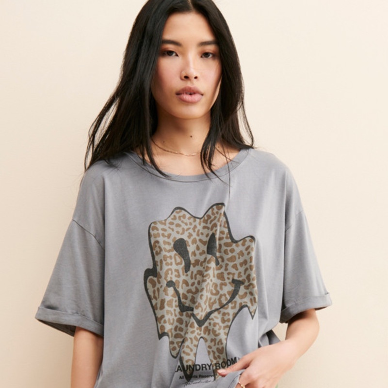 Happy Daze Oversized Tee