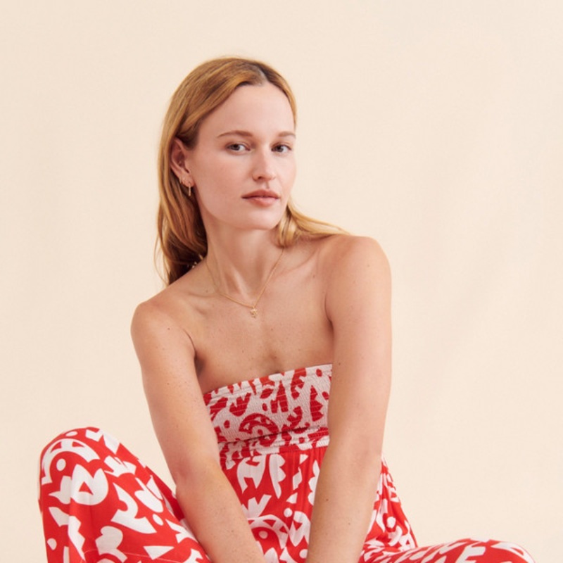 Abstract Printed Jumpsuit