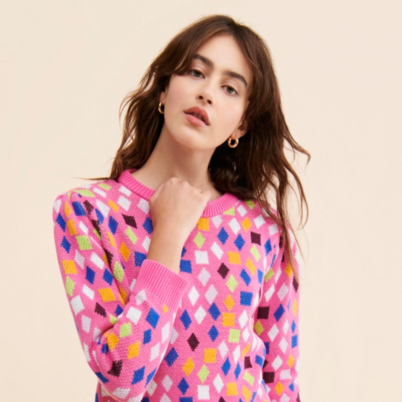 Jamie Geometric Pullover