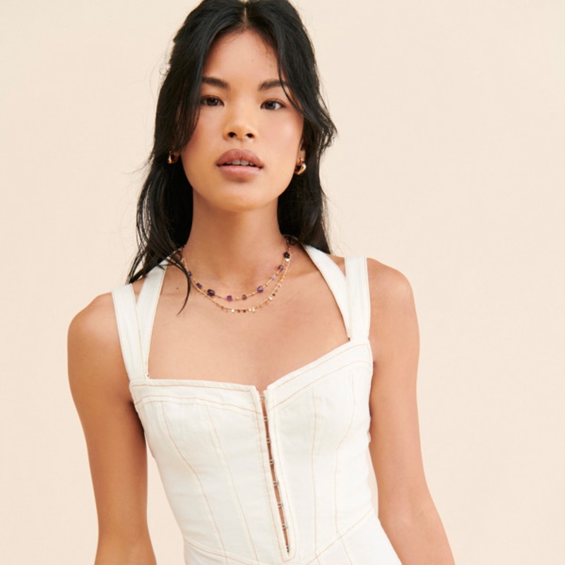 Nyma Linen Strappy Romper