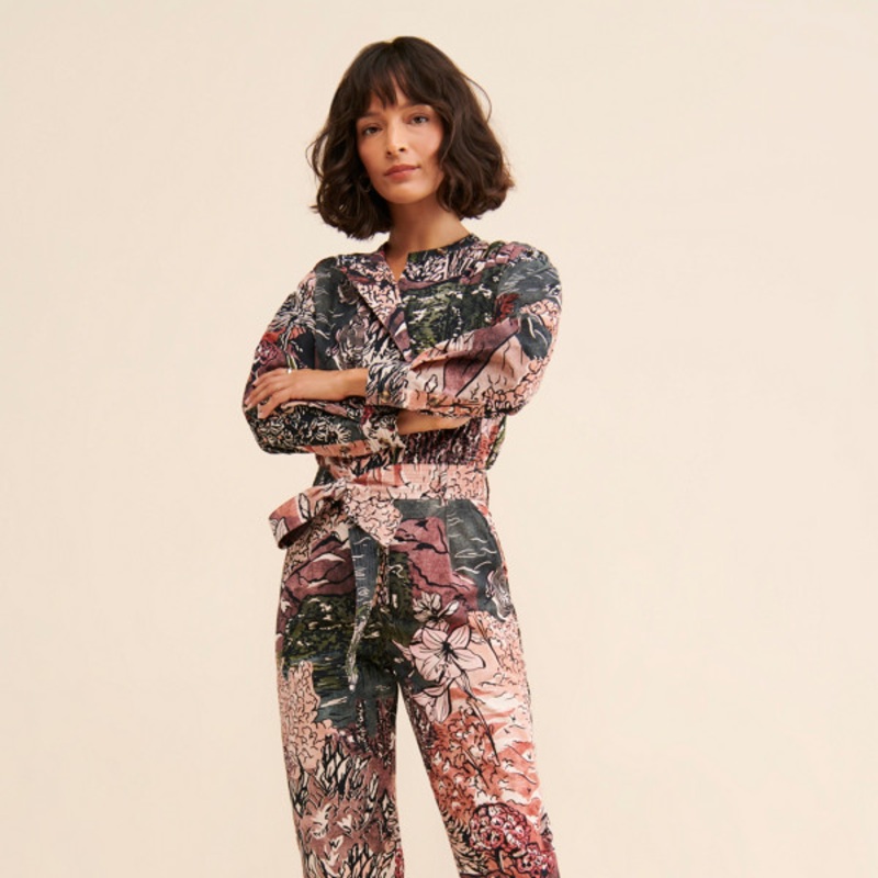 Victor Floral Coveralls