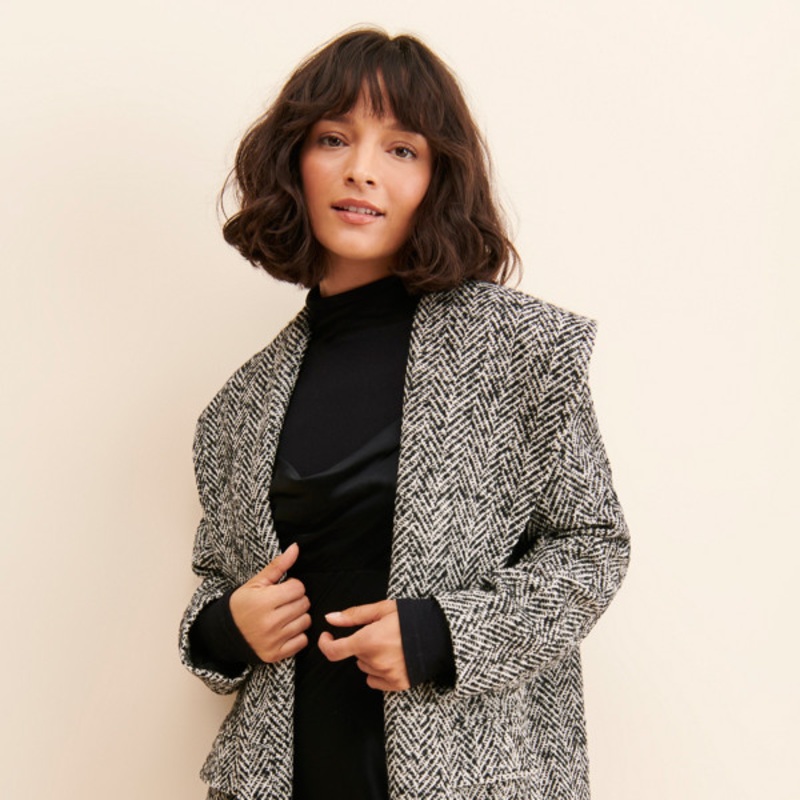 Zoey Herringbone Coat